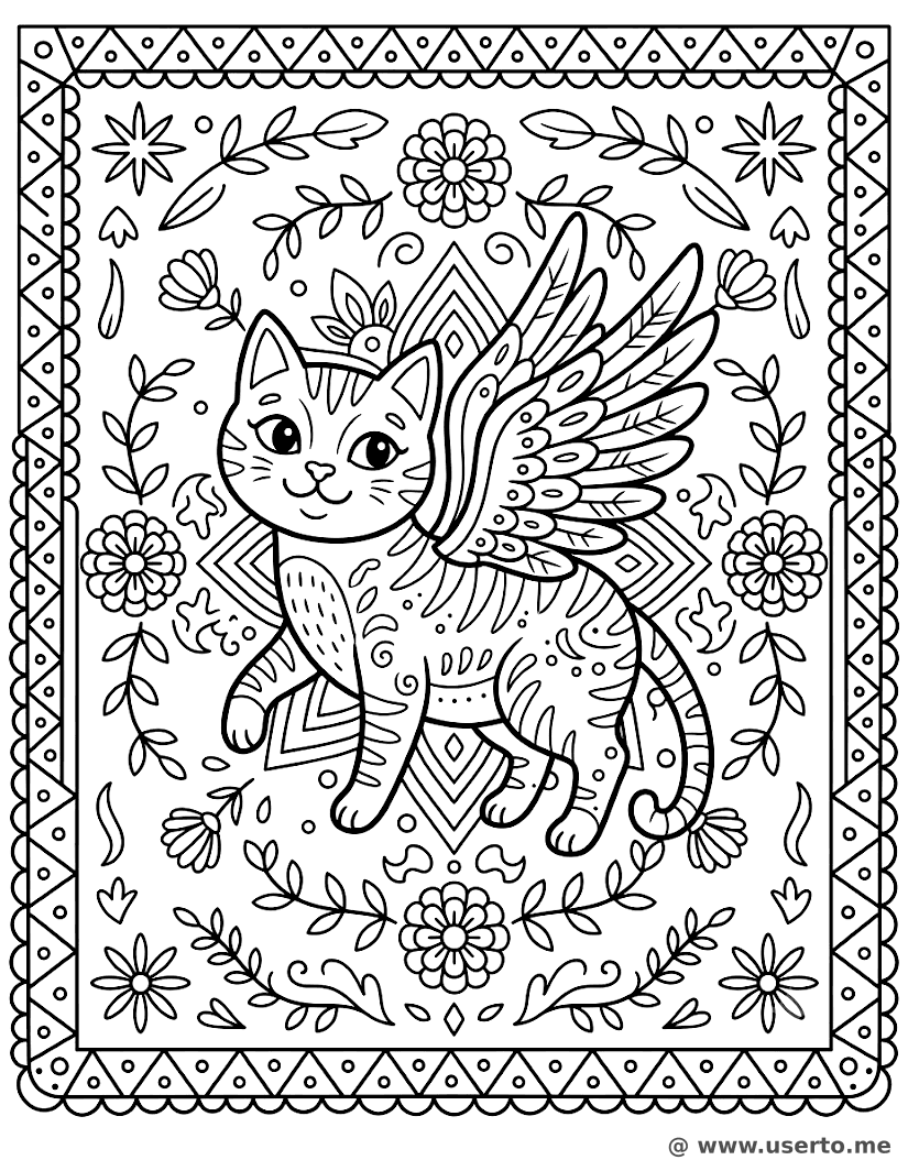 Mandala Folclórica de Alebrije Mexicano