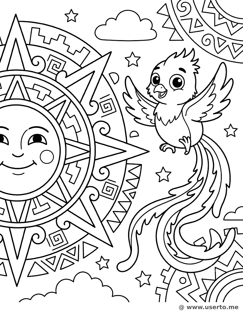 Danza de la máscara del sol azteca