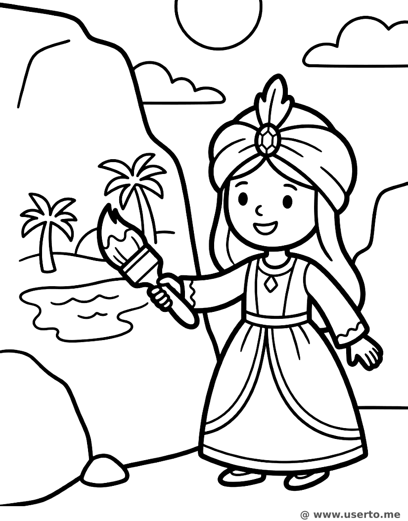 Princesa Artista do Oásis do Deserto