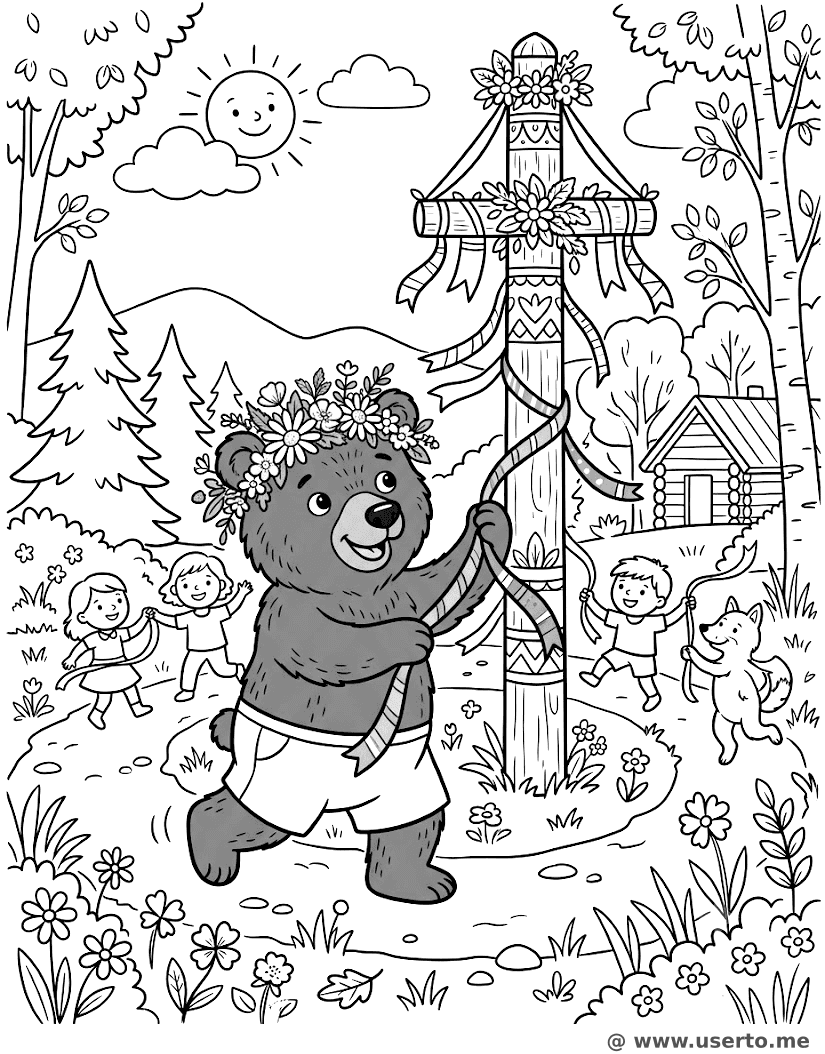 Midsummer Maypole Bear Dance