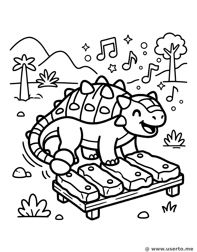 El Xilófono de Piedra del Anquilosaurio