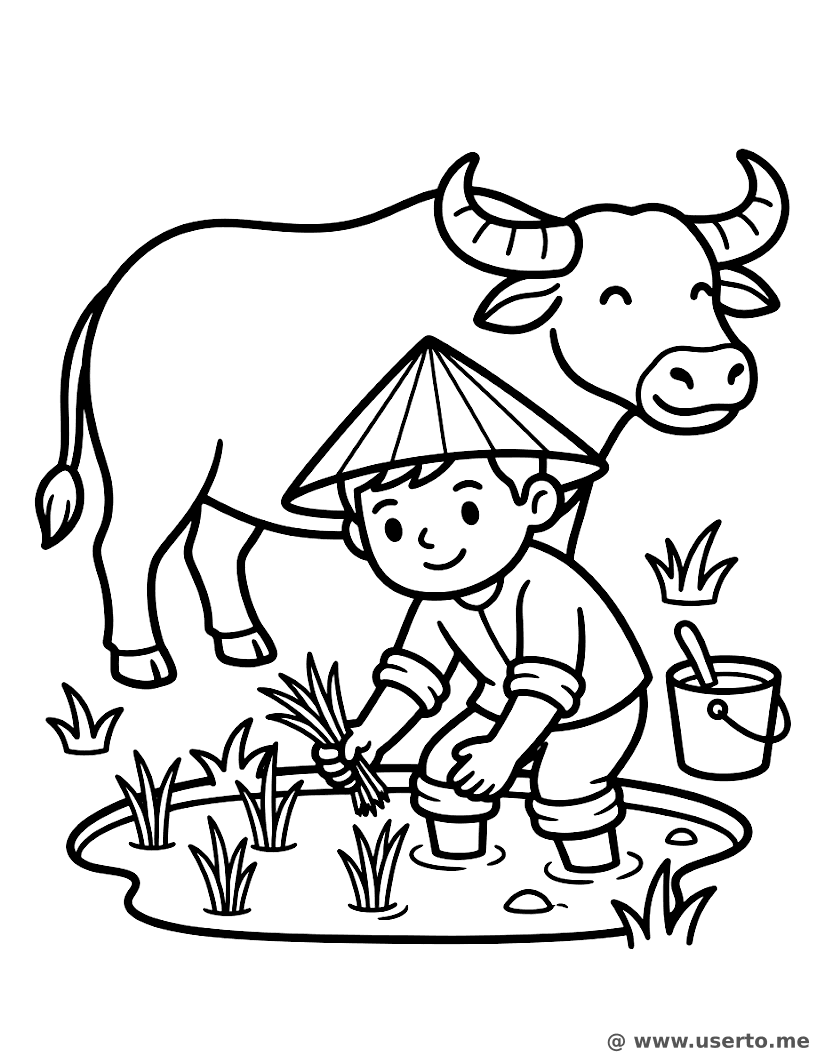 The Happy Rice Farmer
