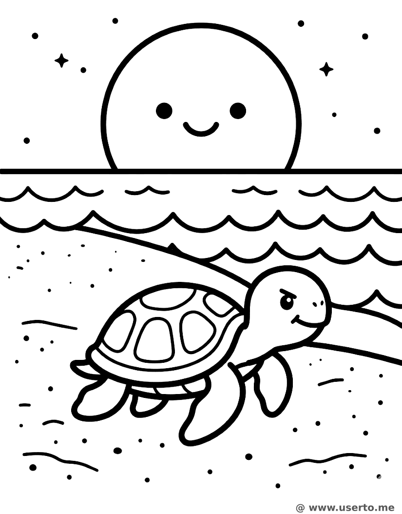 Die mutige Reise der kleinen Schildkröte