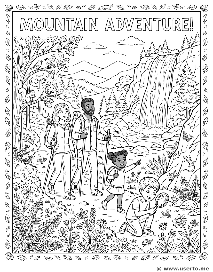 Descoberta na trilha da montanha
