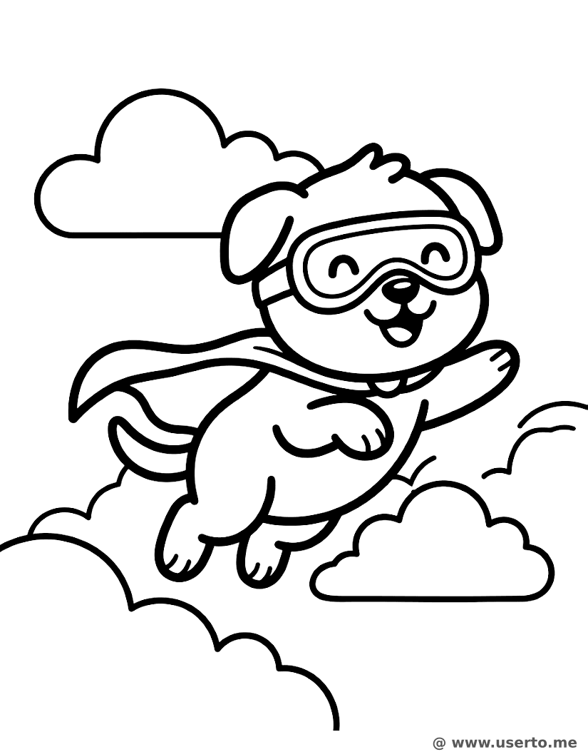 Misión Voladora del Cachorro Superhéroe