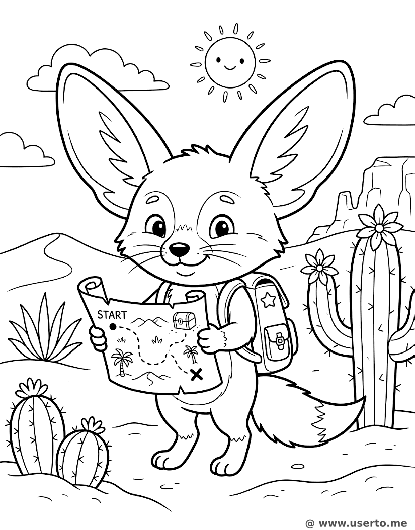 Fennec Fox Desert Explorer
