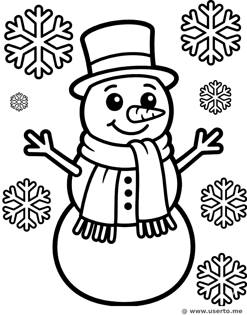 Alegre Muñeco de Nieve