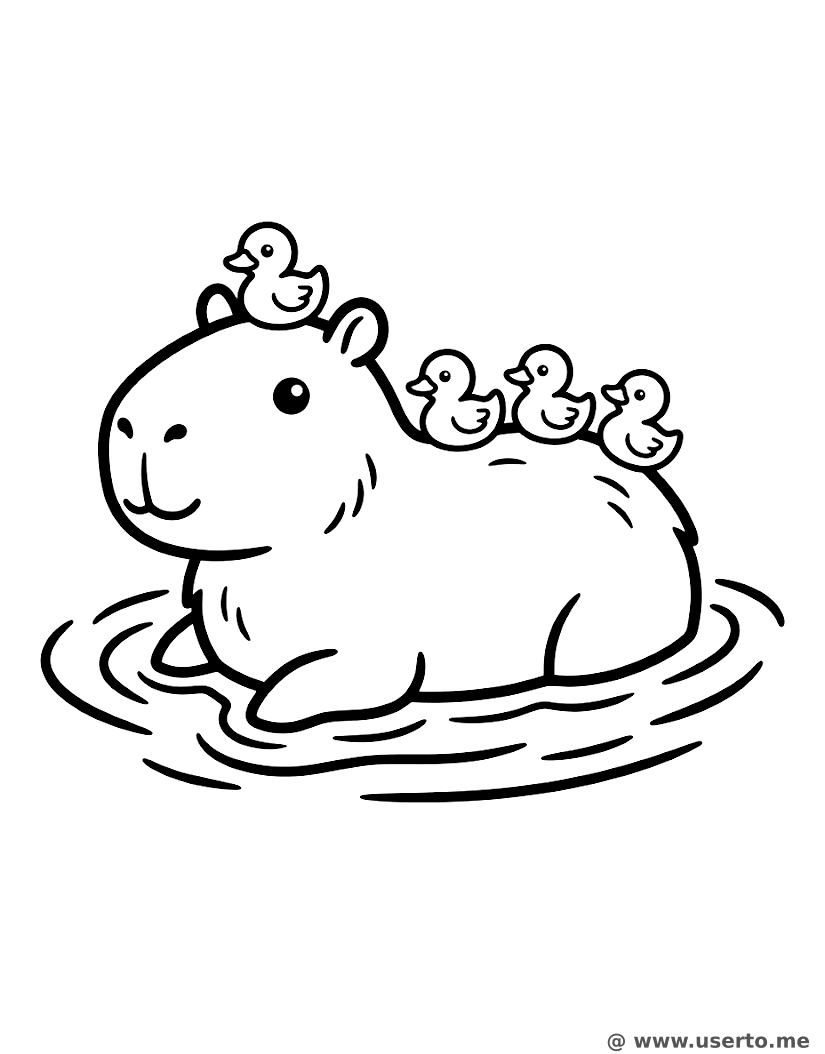 A Capivara e o Trem de Patinhos