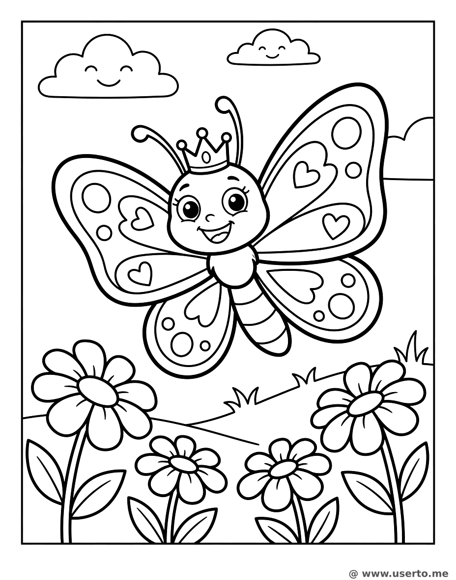 Butterfly Queen in the Garden