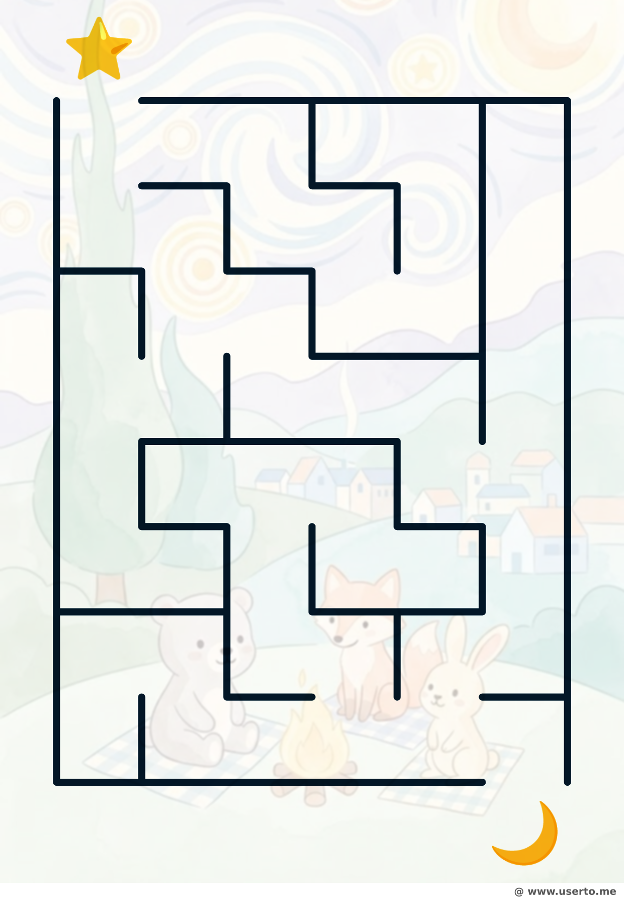 Reencuentro en la noche estrellada