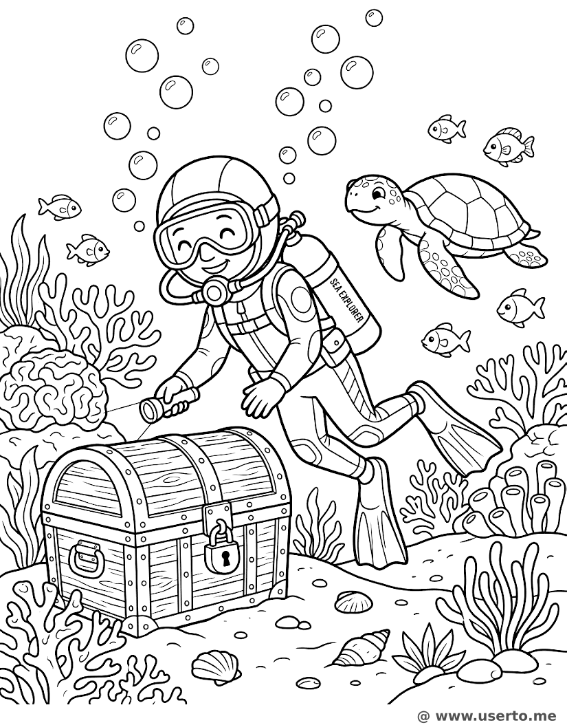 Brave Deep Sea Explorer