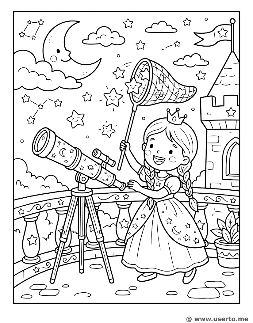 Astronomer Princess Catching Stars