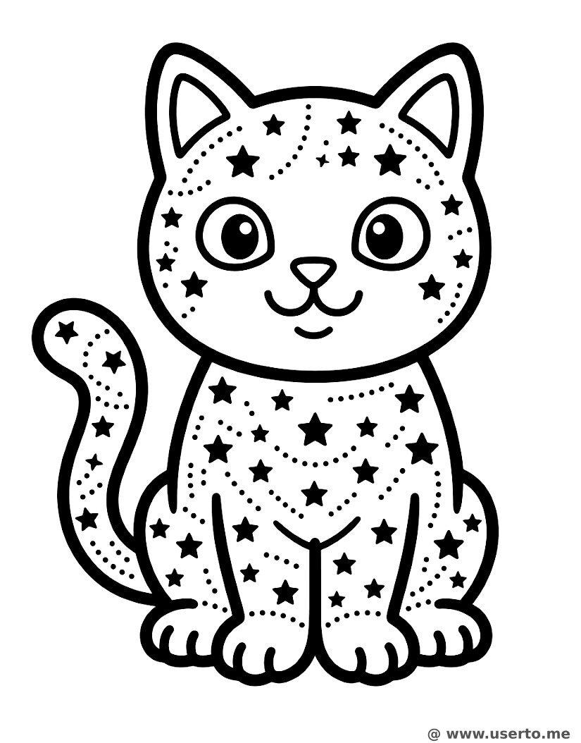 Starry Constellation Cat