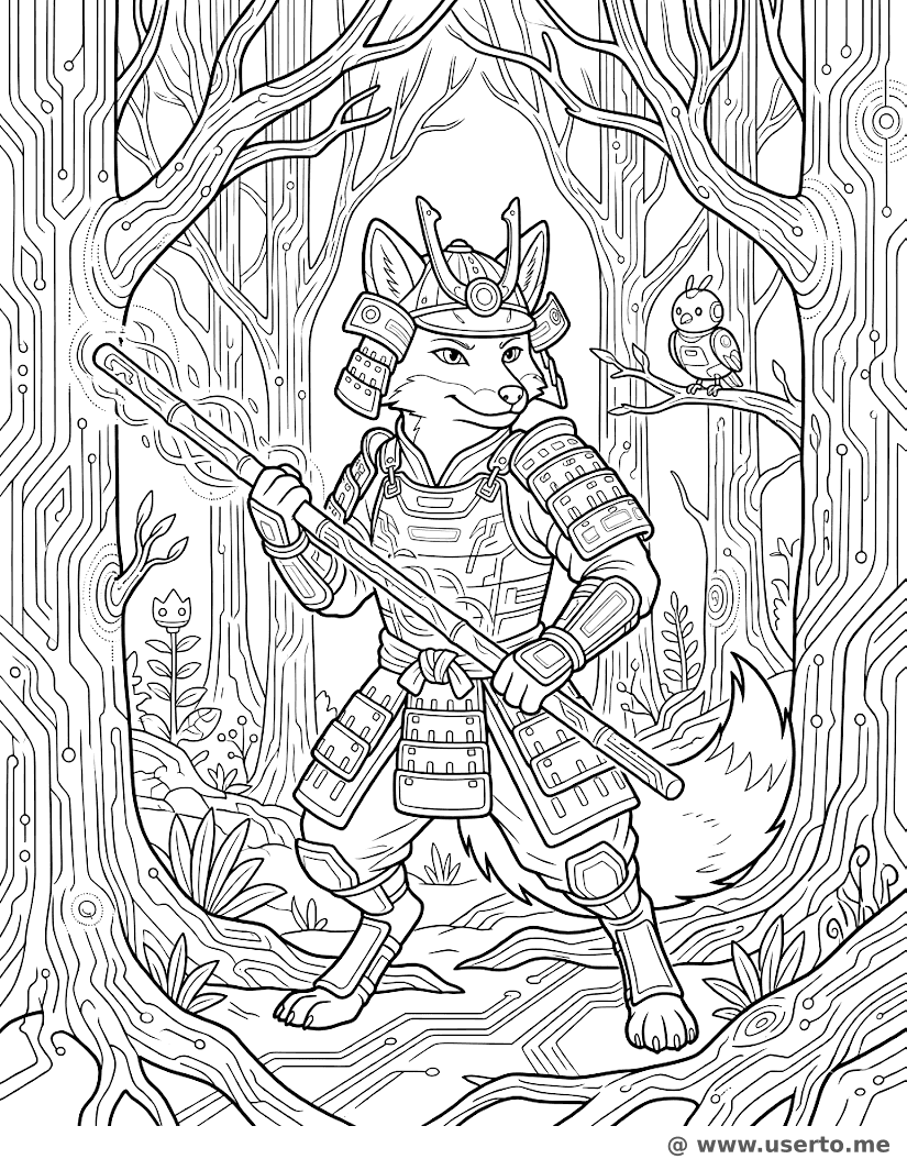 네온 숲의 여우 로닌