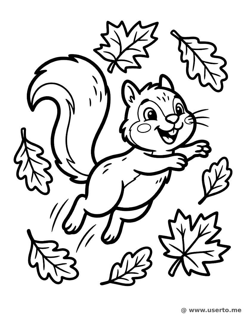 Squirrel’s Crunchy Leaf Leap