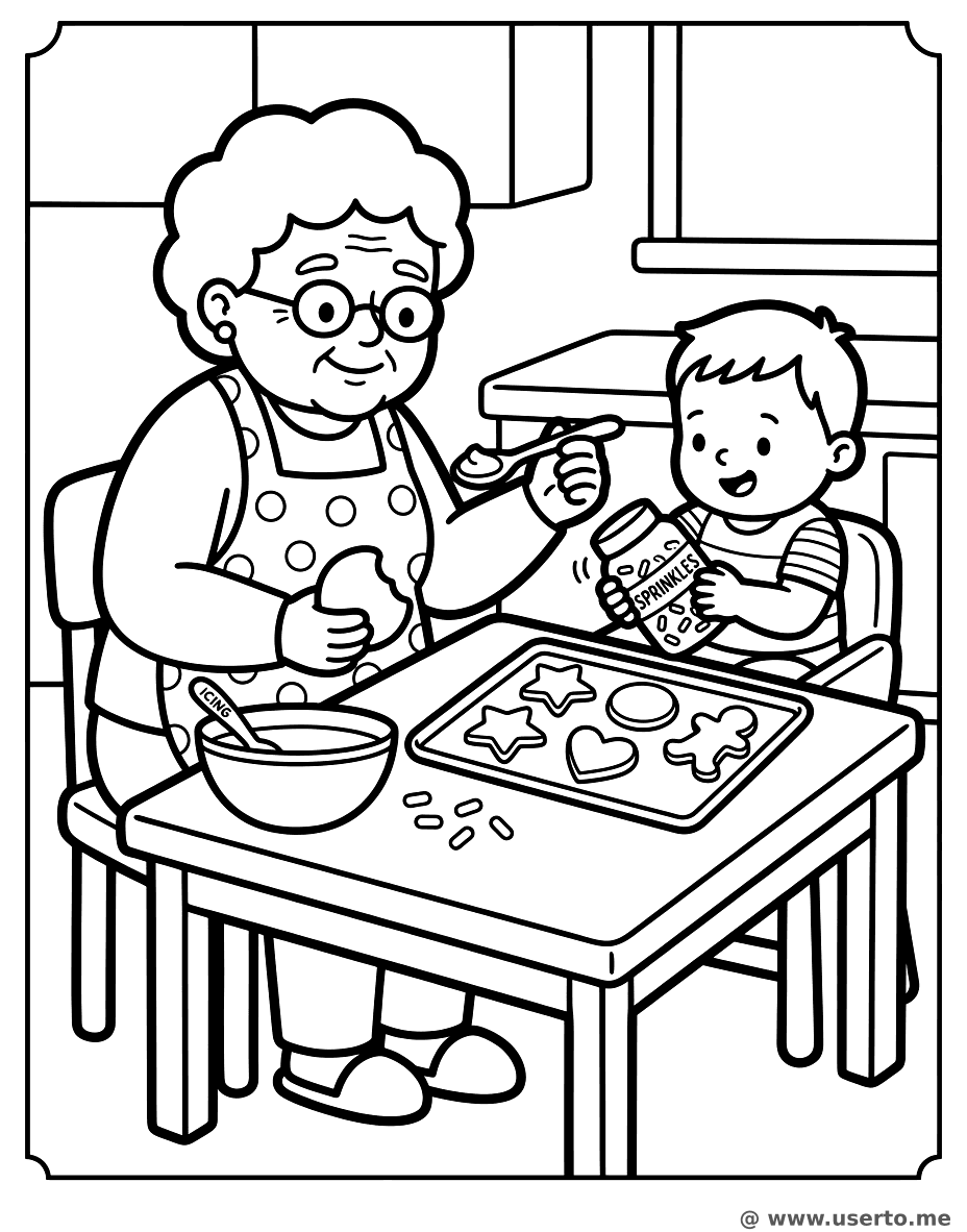 할머니와 맛있는 쿠키 만들기