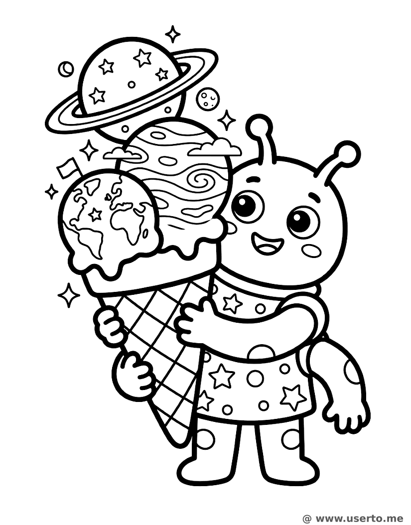 Alien’s Planet-Scoop Ice Cream