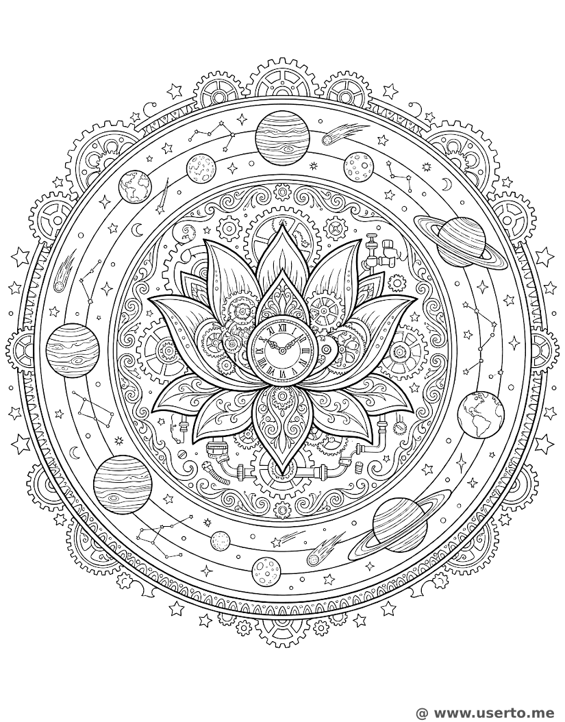 Galactic Clockwork Lotus