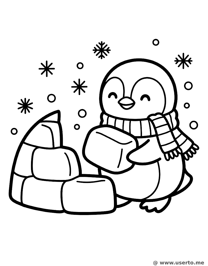 El iglú acogedor del Pingüino