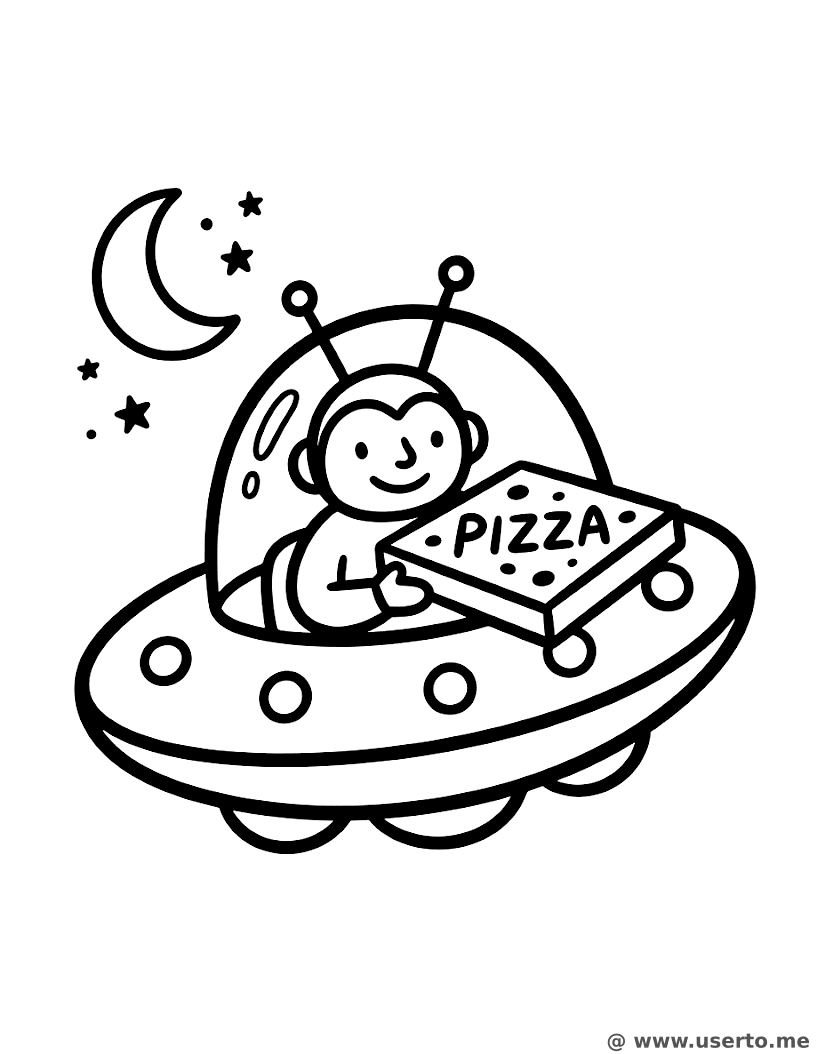 El reparto de pizza cósmico