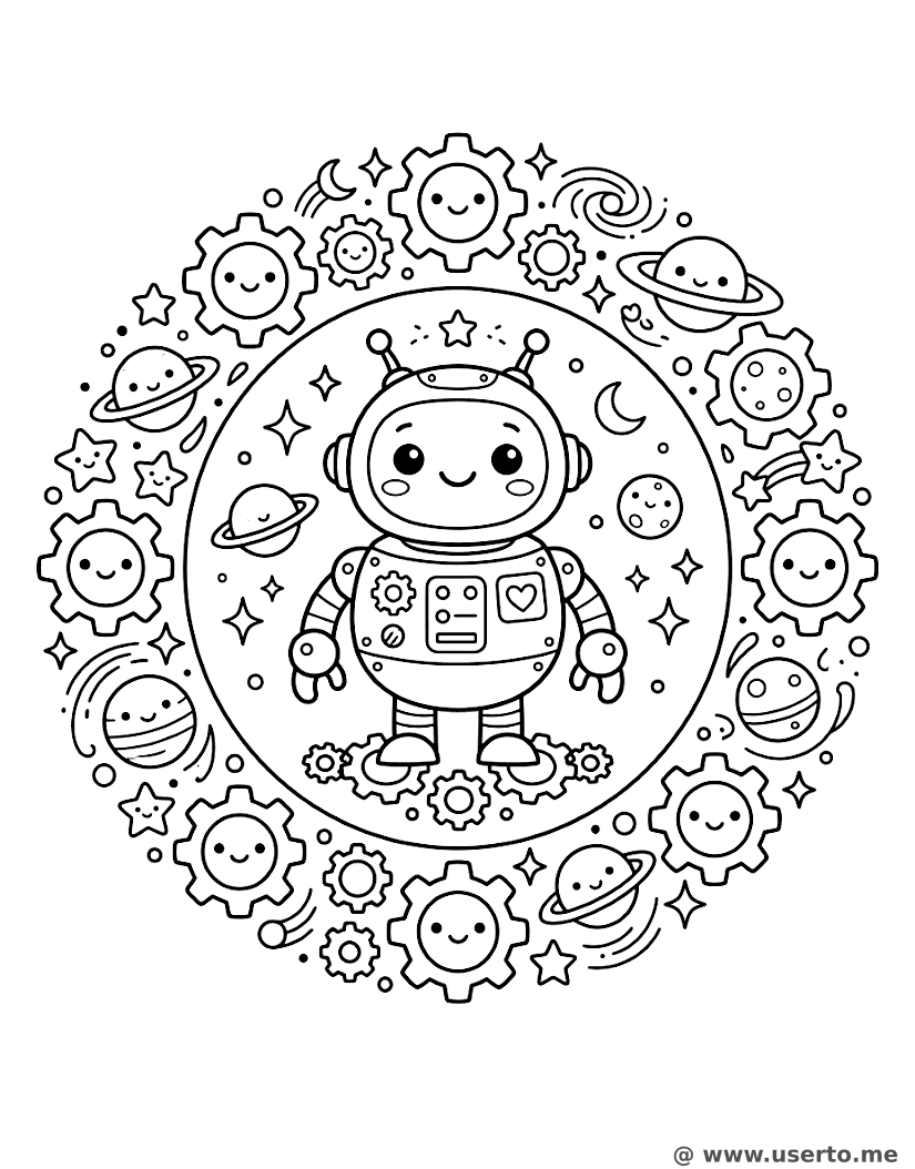 Mandala do Robô Espacial