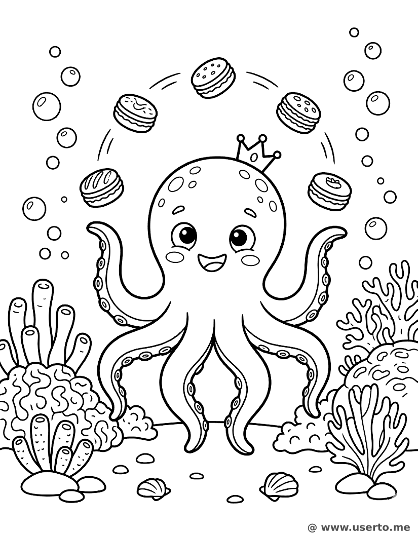 Octopus Macaron Juggler