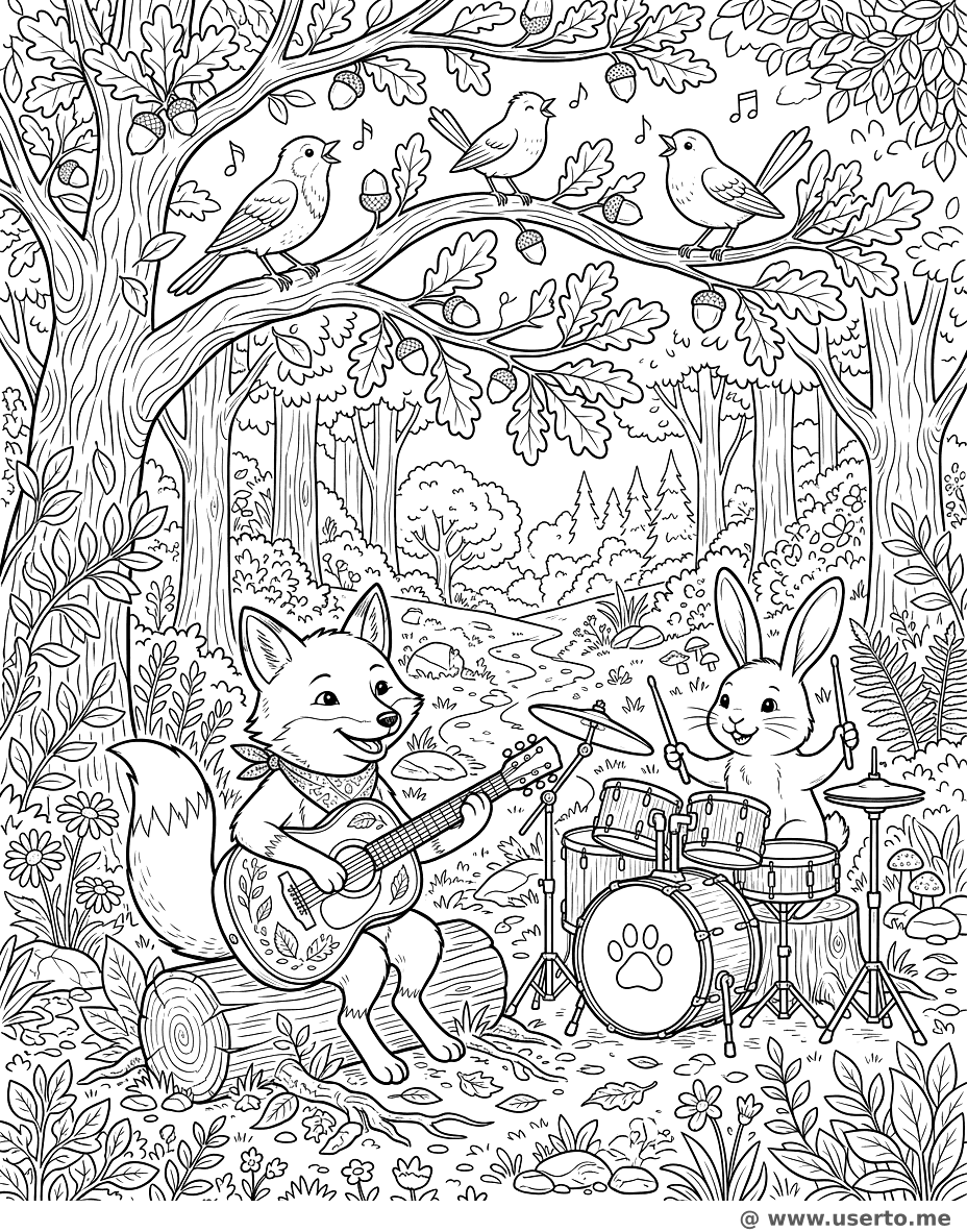 Forest Animal Band Concert