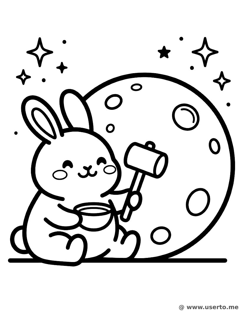 The Moon Rabbit's Cake