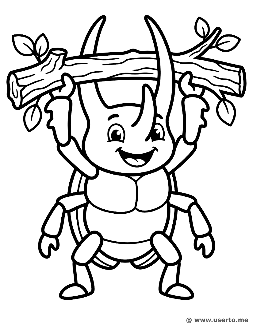 O Besouro Hércules Halterofilista