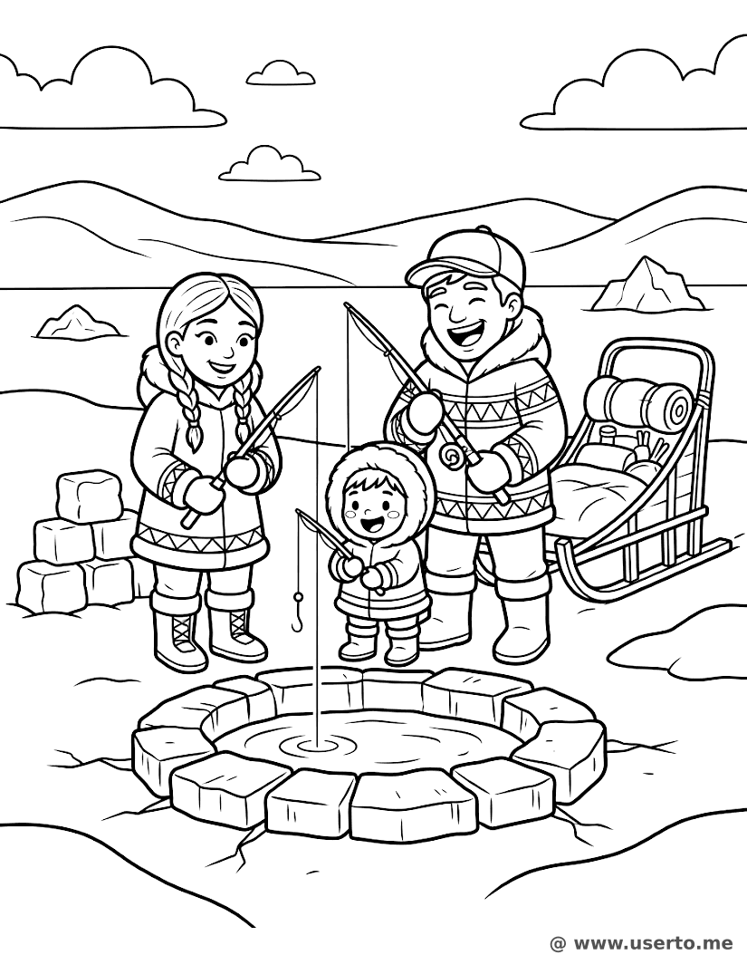 ¡Pesca en el hielo polar!