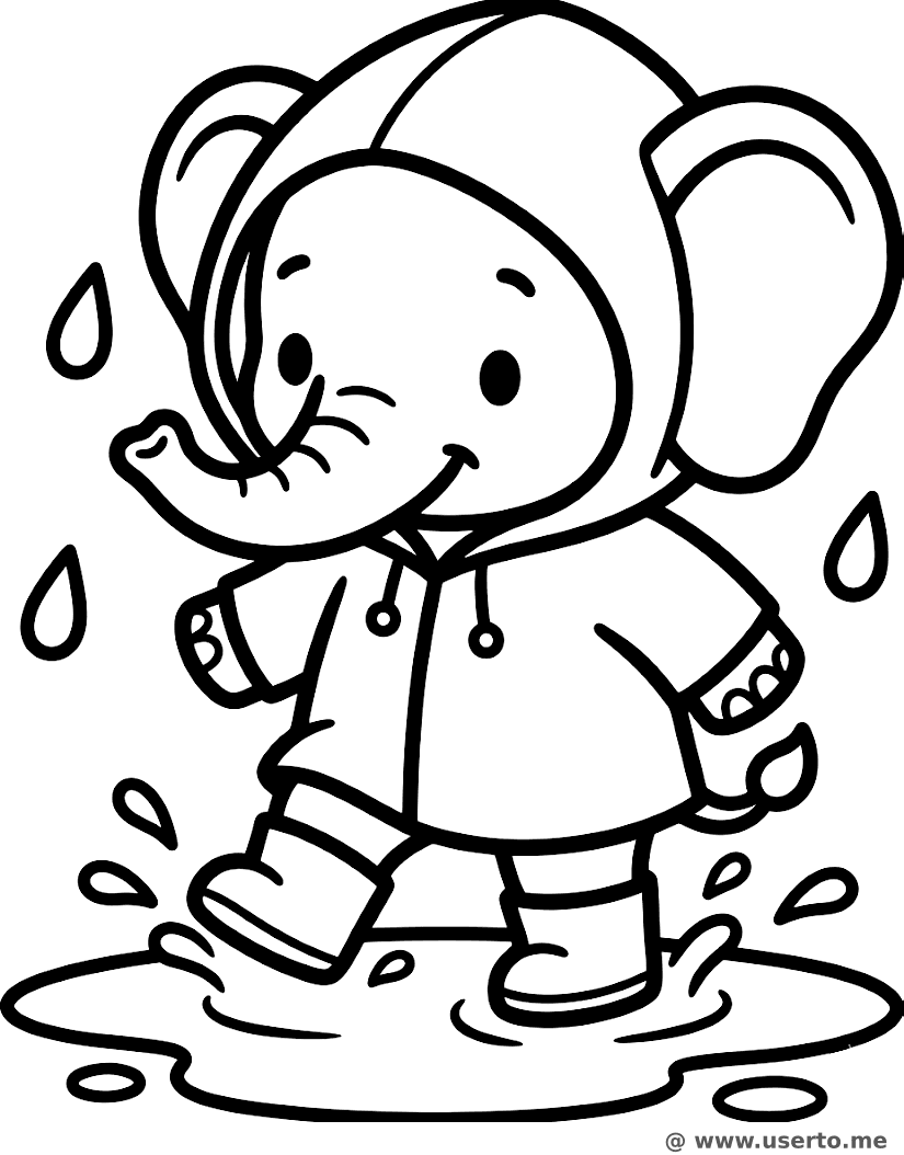 El Día de Lluvia del Elefantito