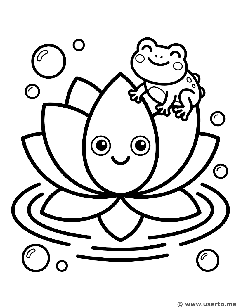 El Lirio de Agua y la Ranita Risueña
