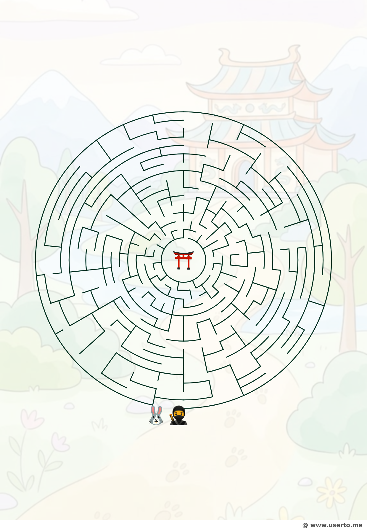 La Misión del Conejo Ninja en el Templo del Dragón