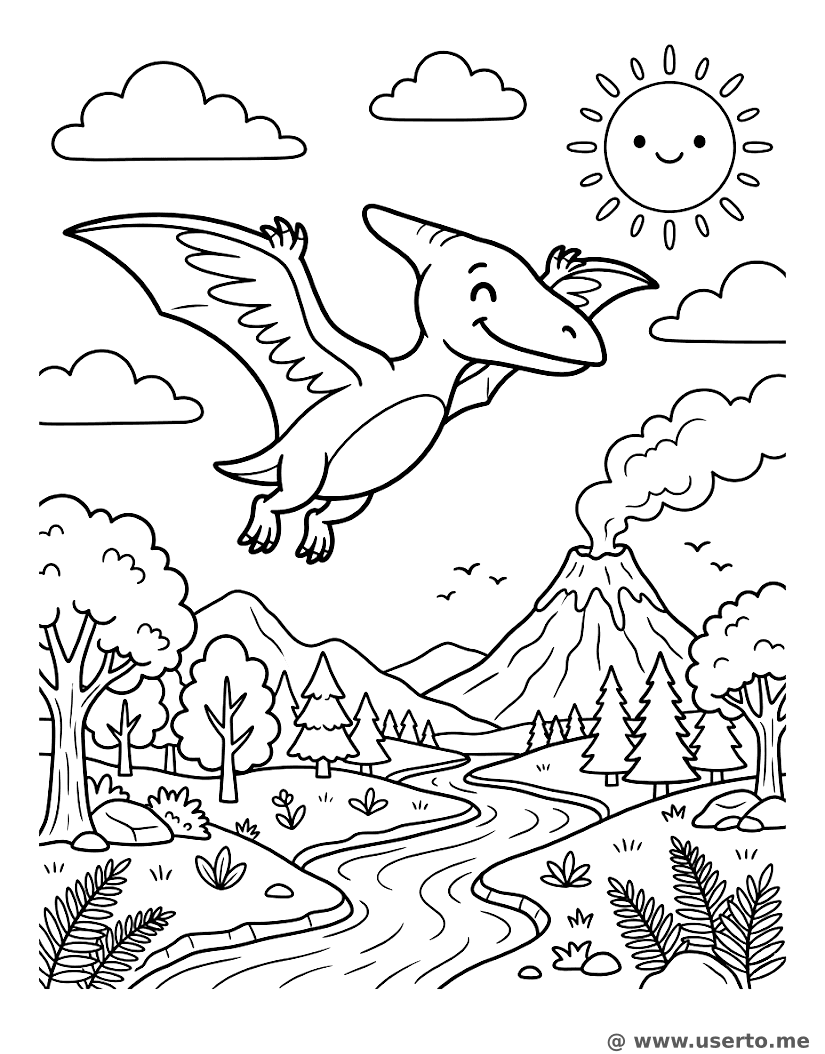 Escuela de vuelo para Pterodáctilos