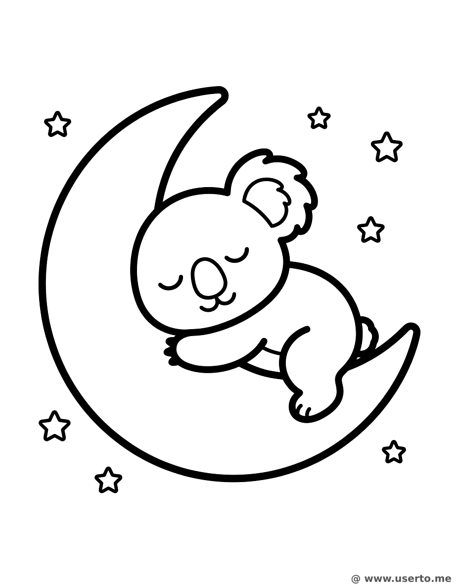 El Koala Dormilón en la Luna