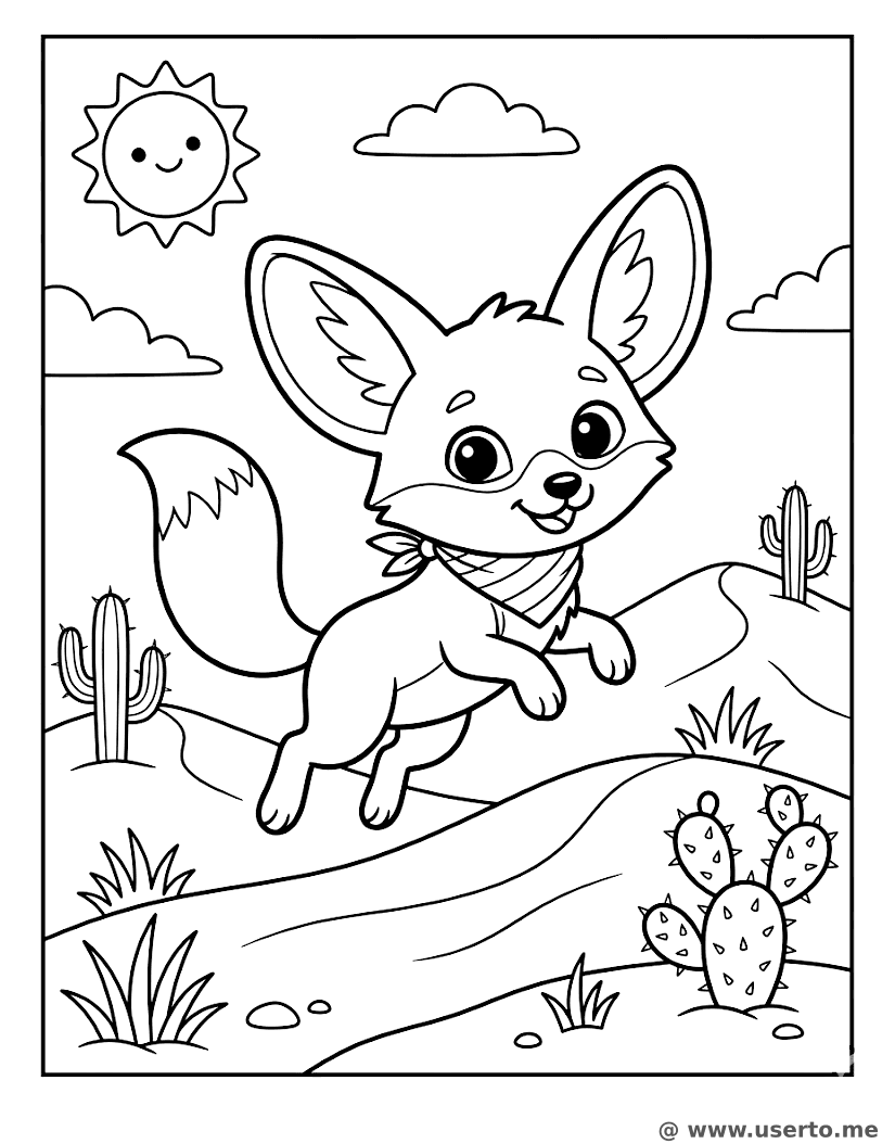 Der Wüstensprung des Fenneks