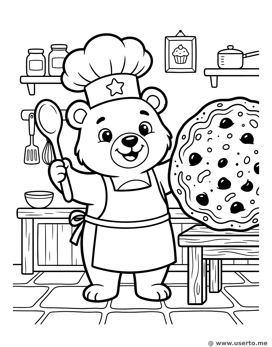 Bear Baker Cooking