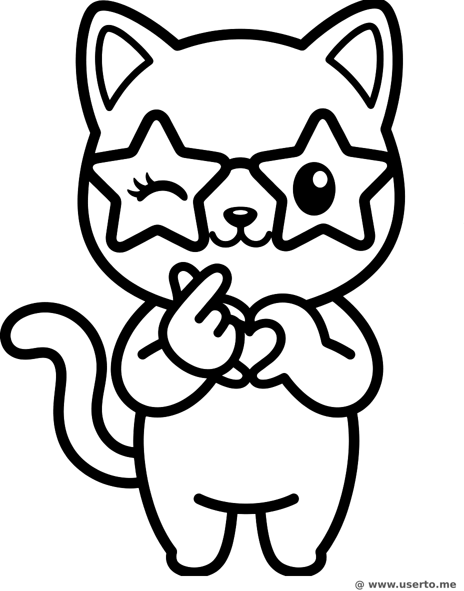 하트 뿅뿅 고양이