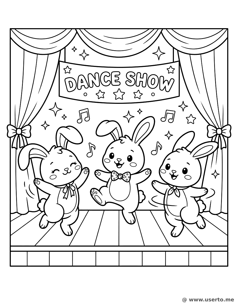 무대 위의 토끼들