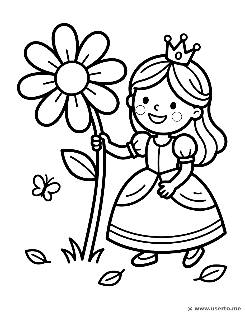 꽃밭 속의 공주님