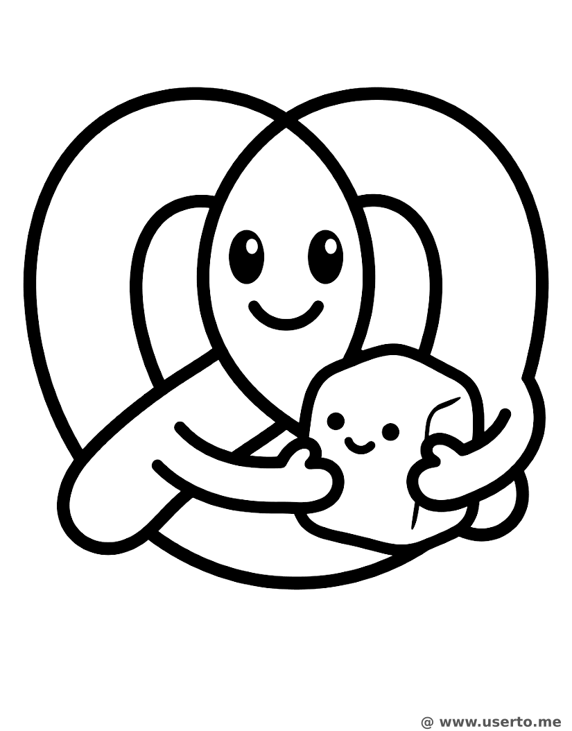 O Abraço Alegre do Pretzel