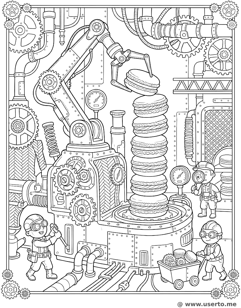 Steampunk Macaron Maker