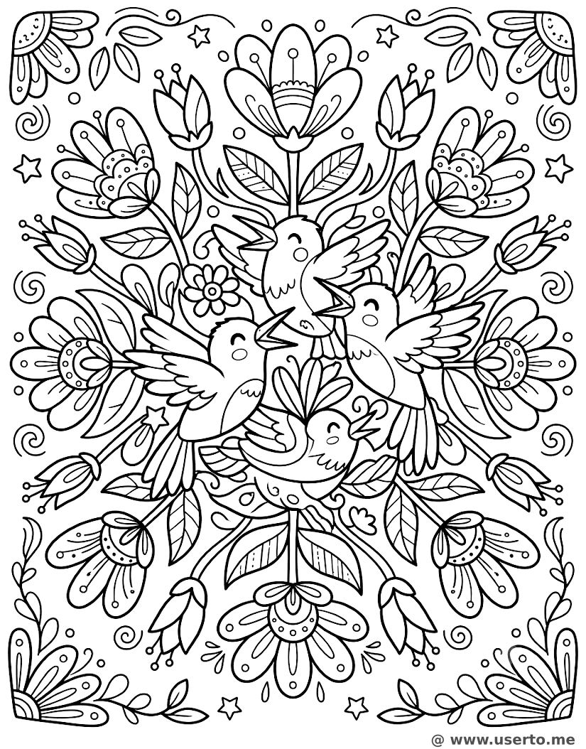 Mexikanisches Azteken-Blumen-Volksmuster