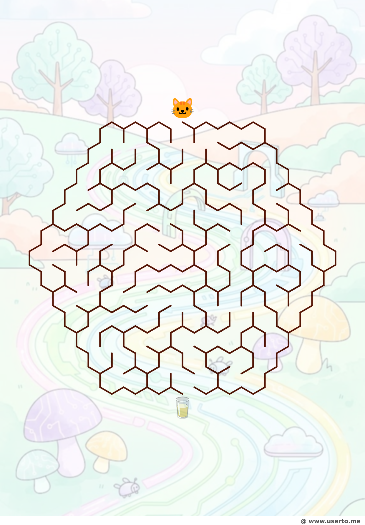 A corrida digital do gatinho de circuitos