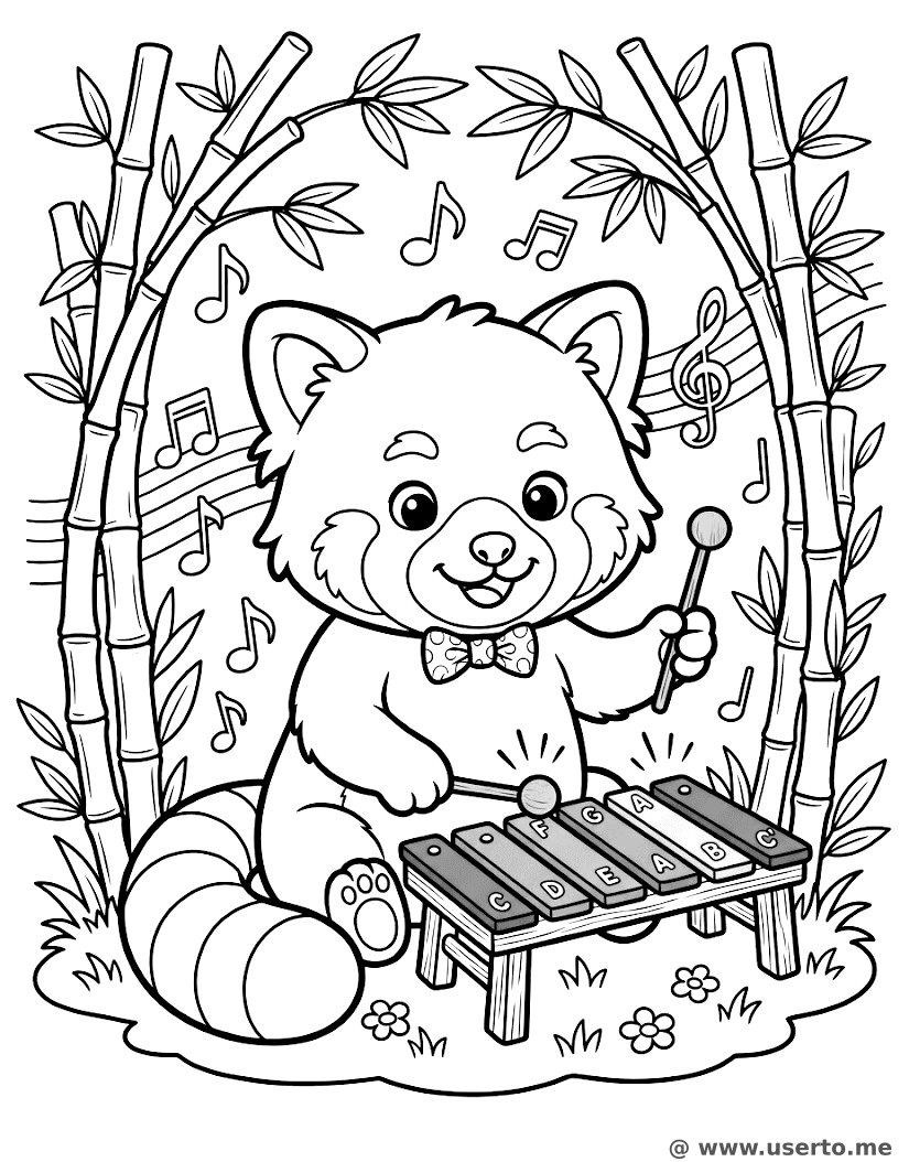 Red Panda's Forest Melody