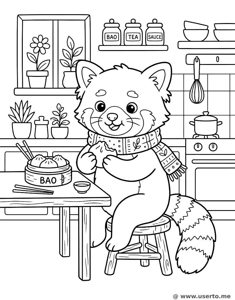 O Pãozinho Bao Quentinho do Panda Vermelho