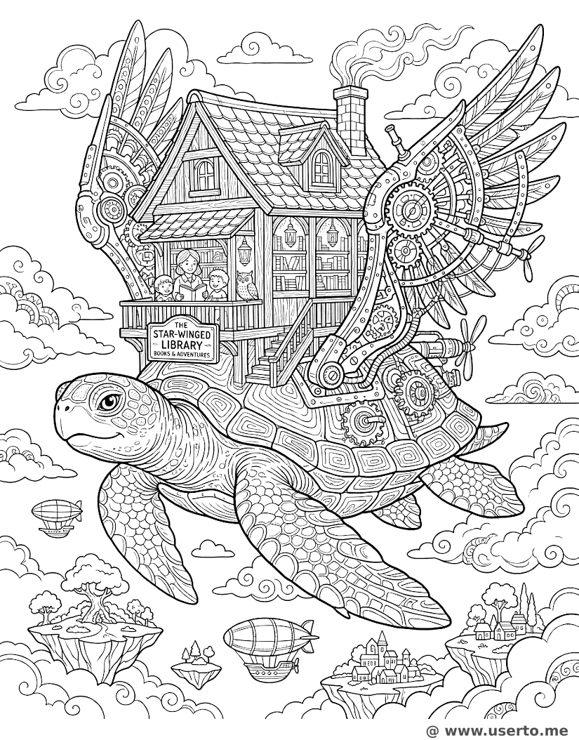 A Tartaruga Biblioteca Voadora