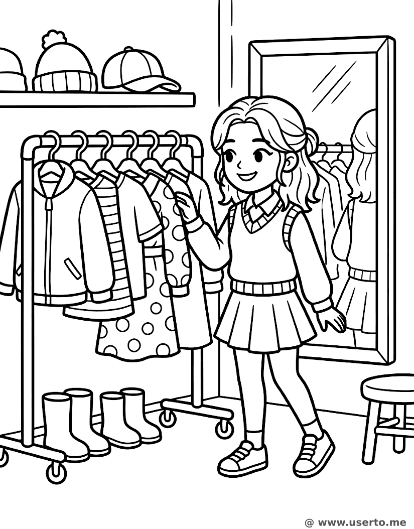 O closet de moda arco-íris da Estrela
