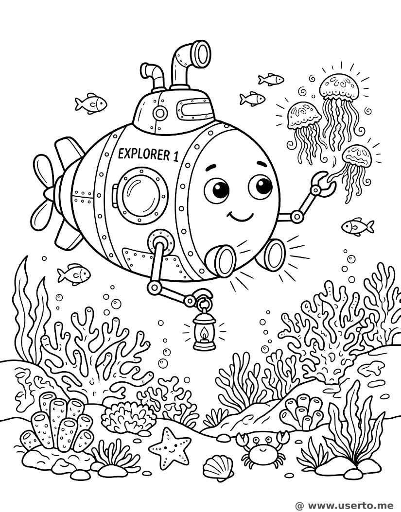 Deep Sea Explorer Submarine