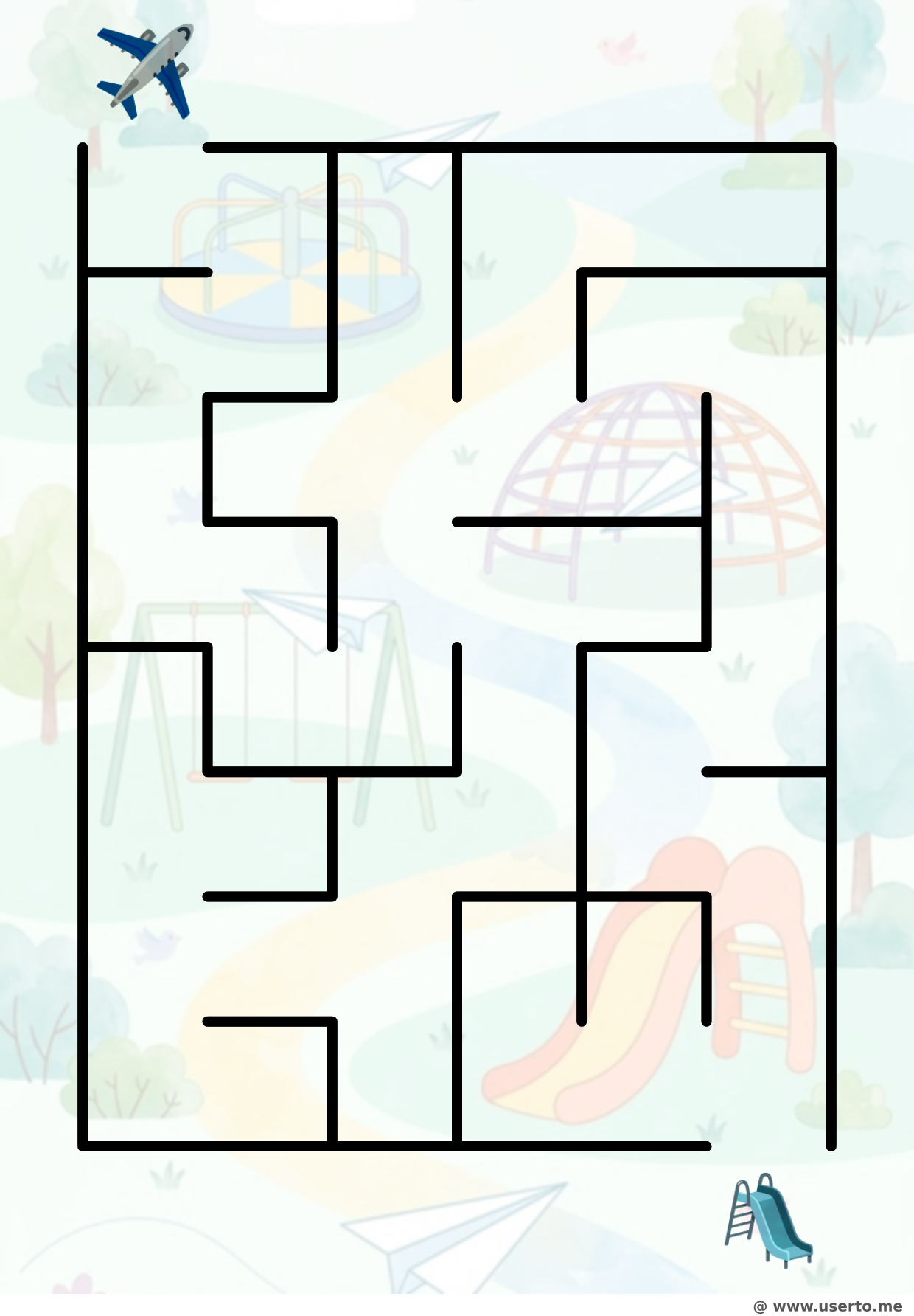 Die Spielplatz-Tour des Papierfliegers